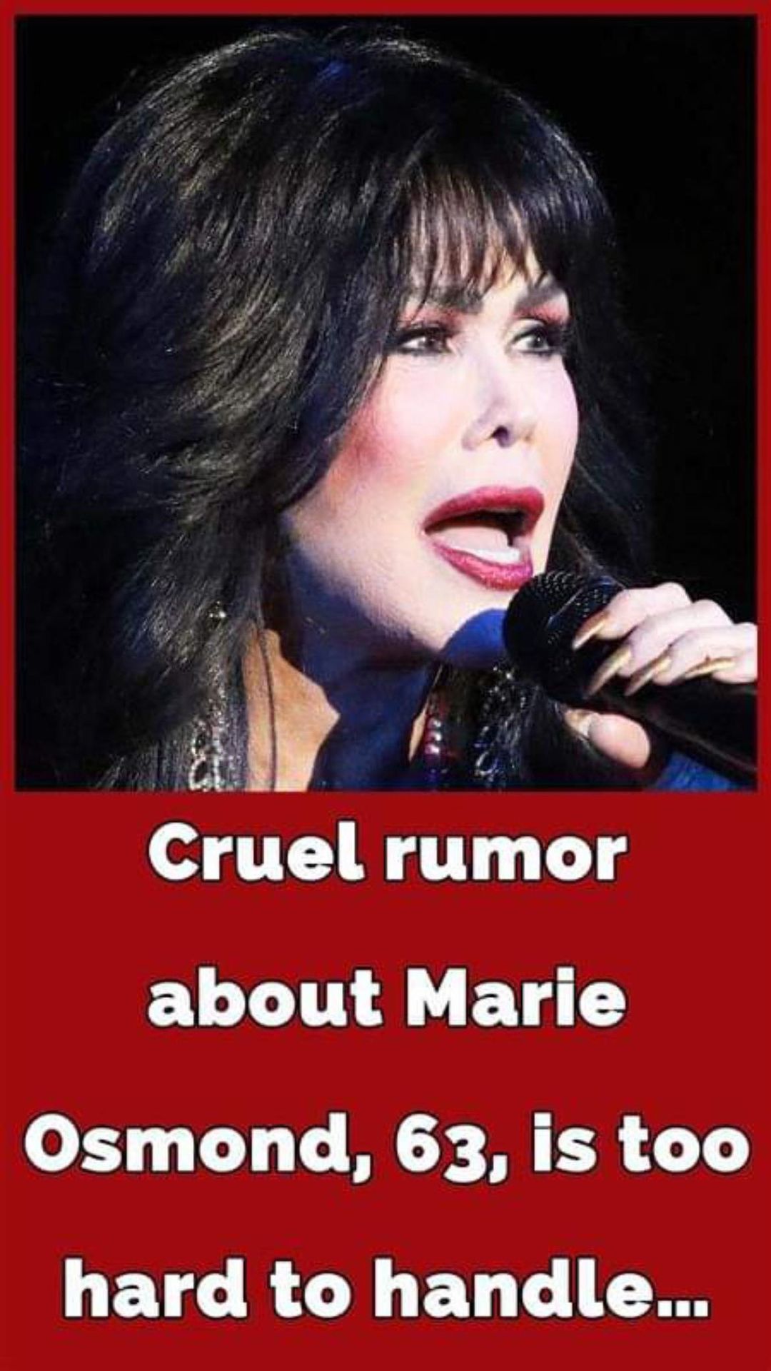 Marie Osmond accused of looking like Kim Kardashian after plastic surgery rumors